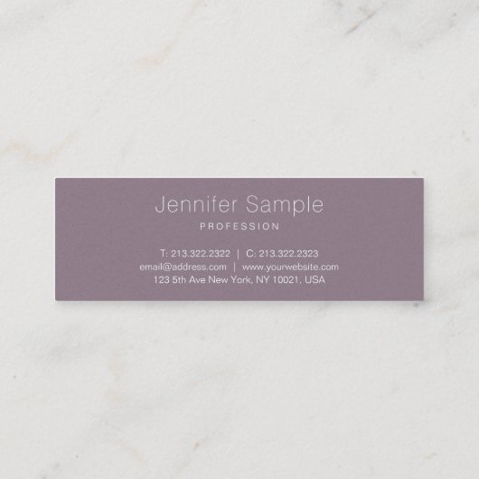 Creative Clean Design Modern Luxury Professional Mini Visitekaartje (Achterkant)