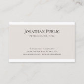 Creative Clean Design Modern Plain Trendy Luxury Visitekaartje (Voorkant)