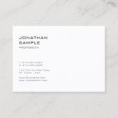Creative Clean Design Modern Trendy Cool Plain Visitekaartje (Voorkant)