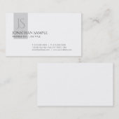 Creative Clean Design Monogram - Grafisch Professi Visitekaartje (Voorkant / Achterkant)
