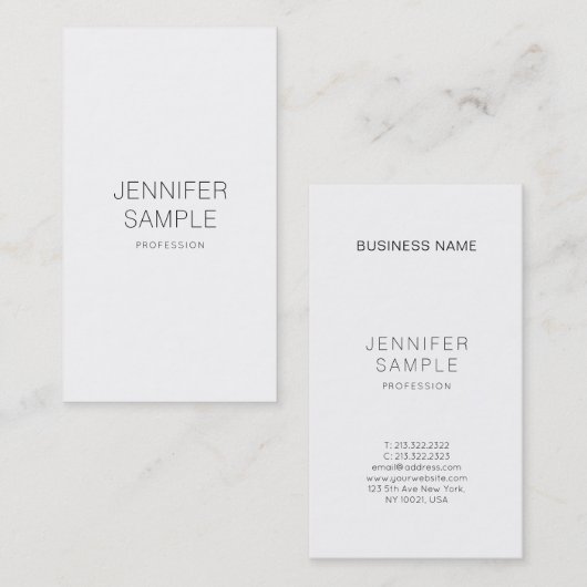 Creative Clean Design Professional, gewoon modern Visitekaartje (Voorkant / Achterkant)
