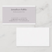 Creative Clean Graphic Design Trendy Plain Modern Visitekaartje (Voorkant / Achterkant)
