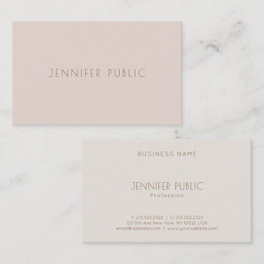 Creative Color Harmony Plain Professional Trendy Visitekaartje (Voorkant / Achterkant)