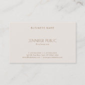 Creative Color Harmony Plain Professional Trendy Visitekaartje (Achterkant)