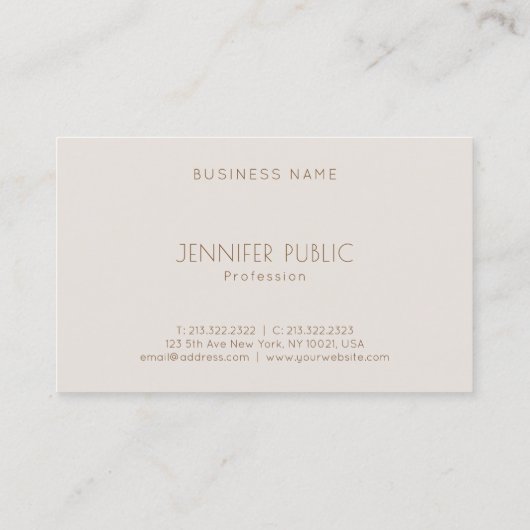 Creative Color Harmony Plain Professional Trendy Visitekaartje (Achterkant)