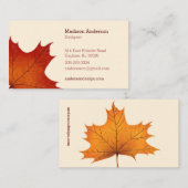Creative Colorful Herfst Maple Leaf Visitekaartje (Voorkant / Achterkant)