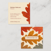 Creative Colorful Herfst Oak Leaf Visitekaartje (Voorkant / Achterkant)