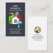 Creative Colorful Home Repareert Motif Handyman Visitekaartje (Voorkant / Achterkant)