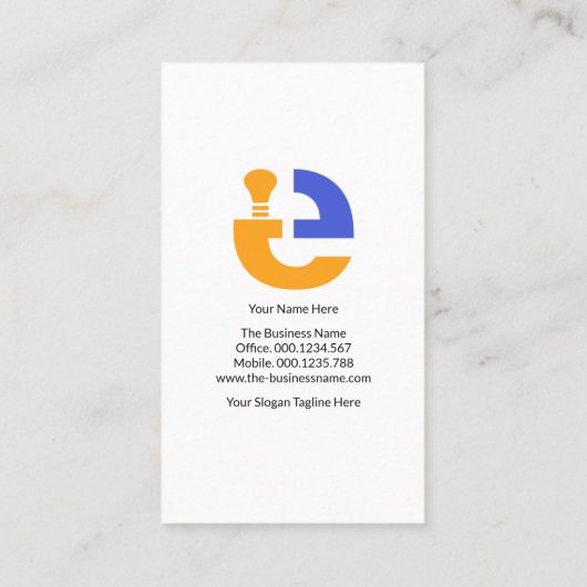 Creative Colorful Light Lighting Electricia Visitekaartje (Achterkant)