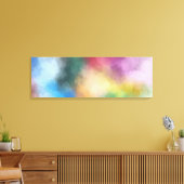 Creative Colorful Modern Abstract Art Yellow Red Canvas Afdruk (Insitu (Woonkamer))