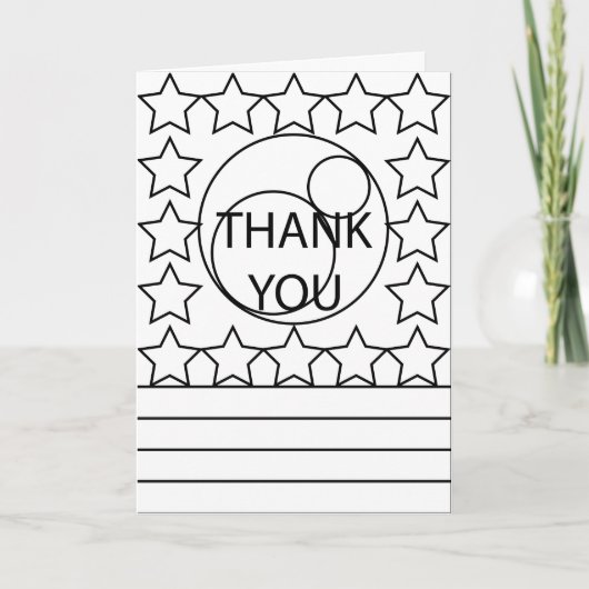 Creative Colour Card-kaart Hartelijk dank 3 Kaart (Voorkant)