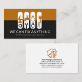 Creative Construction Handyman Tool Panels Visitekaartje (Voorkant / Achterkant)