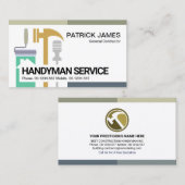 Creative Contractor Handyman Tools Contractor Visitekaartje (Voorkant / Achterkant)