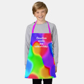 Creative Cooks zijn zelden Tidy Rainbow-Kind-Schor Schort (Gedragen)