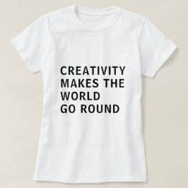 Creative Creatitivity-slogan Quote Black Typografi T-shirt