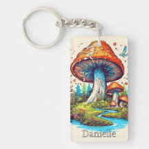 Creative Custom Monogram Psychedelic Mushroom