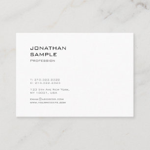 Creative Cute Design Modern Trendy Cool Plain Visitekaartje