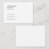 Creative Cute Design Modern Trendy Cool Plain Visitekaartje (Voorkant / Achterkant)