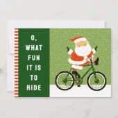 Creative Cycling Holiday Biking Kerstmis Kaarten (Voorkant)