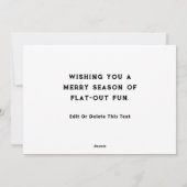 Creative Cycling Holiday Biking Kerstmis Kaarten (Achterkant)