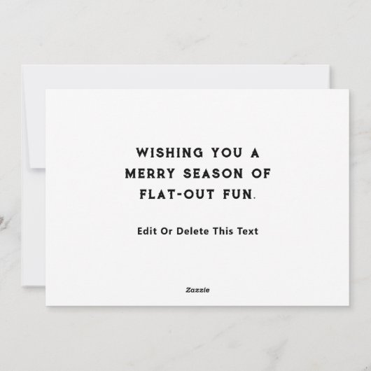 Creative Cycling Holiday Biking Kerstmis Kaarten (Achterkant)