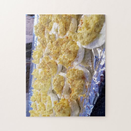 Creative deiled eitjes foto puzzel (Verticaal)