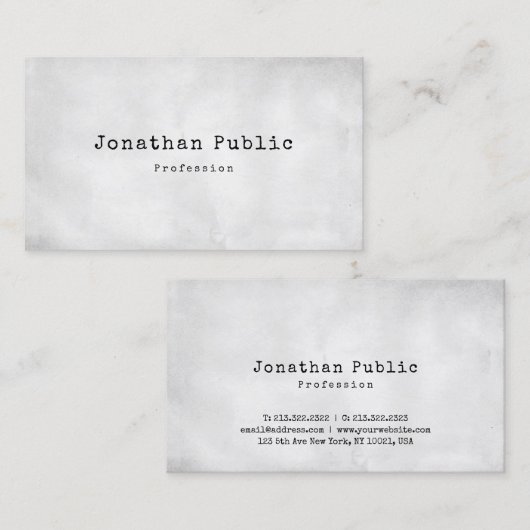 Creative Design Cute Plain Retro Trendy Visitekaartje (Voorkant / Achterkant)