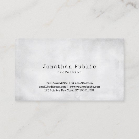 Creative  Design Cute Plain Retro Trendy Visitekaartje (Achterkant)