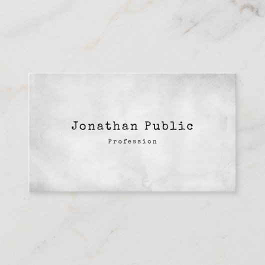 Creative Design Cute Plain Retro Trendy Visitekaartje (Voorkant)