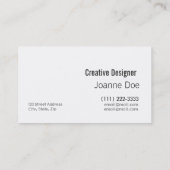 Creative Designer-Visitekaartje Visitekaartje (Achterkant)