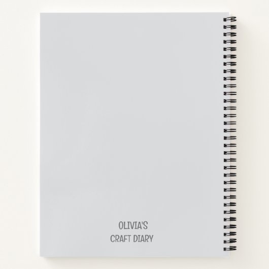 Creative Diary for Artists and Crafters Notitieboek (Achterkant)