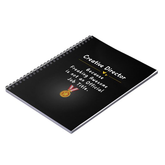 Creative Director Funny Job Titel Notitieboek (Linkerzijde)