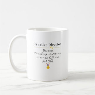 Creative Director Funny Job Title Quote Koffiemok