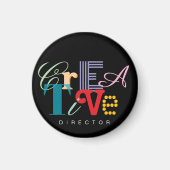 Creative director one word cool typography magneet (Voorkant)