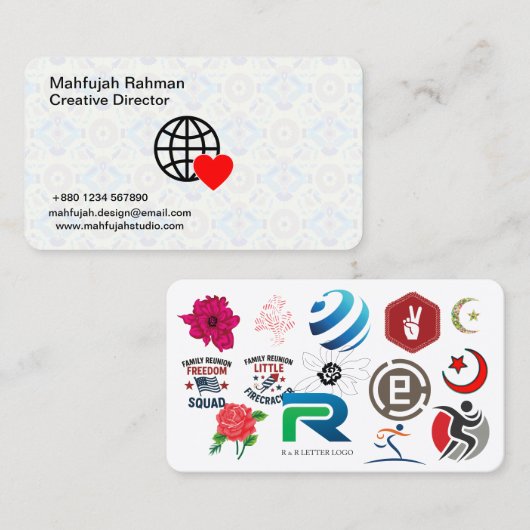 Creative Director Visitekaartje | Modern Branding (Voorkant / Achterkant)