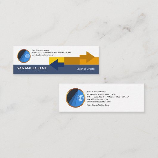Creative Distribution Arrows Logistic Director Mini Visitekaartje (Voorkant / Achterkant)