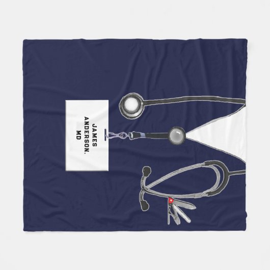 Creative Doctor Fleece Deken (Voorkant (Horizontaal))