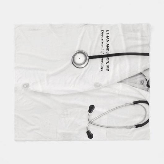 Creative Doctor Gift Idea Fleece Blanket (Voorkant (Horizontaal))