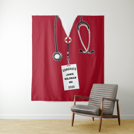 Creative Doctor Medical School Afstuderen Gefelici Wandkleed (In situ)