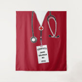 Creative Doctor Medical School Afstuderen Gefelici Wandkleed (Voorkant)