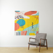 Creative doedle art header met verschillende vorme wandkleed (In Situ (horizontaal))