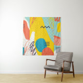 Creative doedle art header met verschillende vorme wandkleed (In situ)