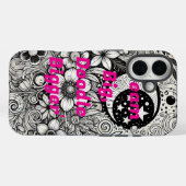 Creative Doodle Art Phone Case – Uniek handgeteken (Achterkant (horizontaal))
