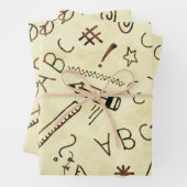 Creative Doodle School, leraar met een degelijke b Inpakpapier Vel (In situ)