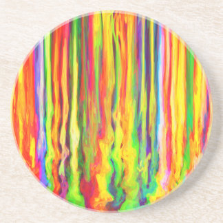 Creative Driving Paint Streaks Abstracte kunst Zandsteen Onderzetter