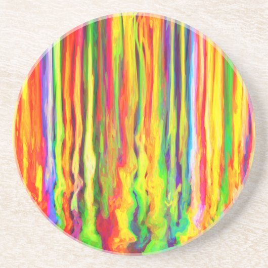 Creative Driving Paint Streaks Abstracte kunst Zandsteen Onderzetter (Voorkant)