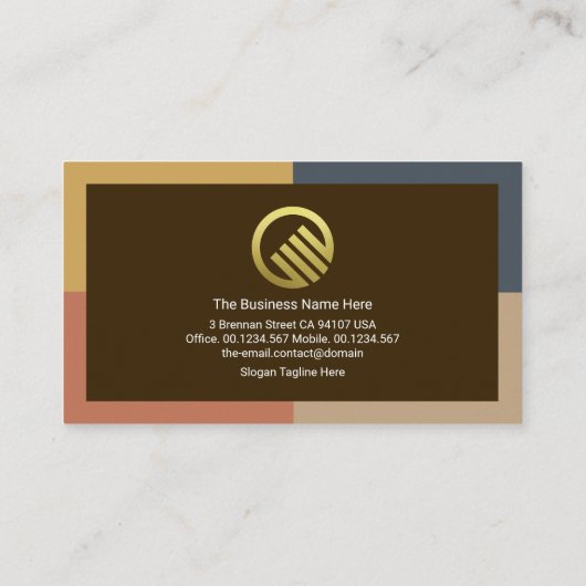 Creative Dynamic Border Lijst Global Import Export Visitekaartje (Achterkant)