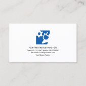 Creative Electric Bulb Border Electricia Service Visitekaartje (Achterkant)