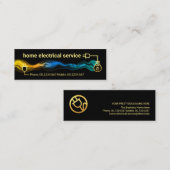 Creative Electric Circuit Lightning Power Mini Visitekaartje (Voorkant / Achterkant)