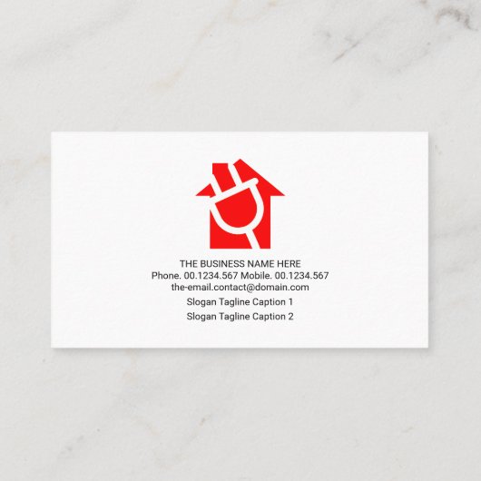 Creative Electrical Audio Panel Electricia Visitekaartje (Achterkant)